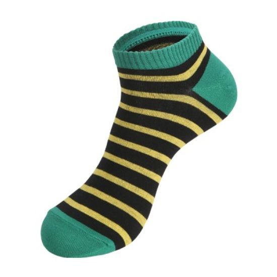 [쿠비카]스트라이프 배색스니커즈 남성 단목양말 S401