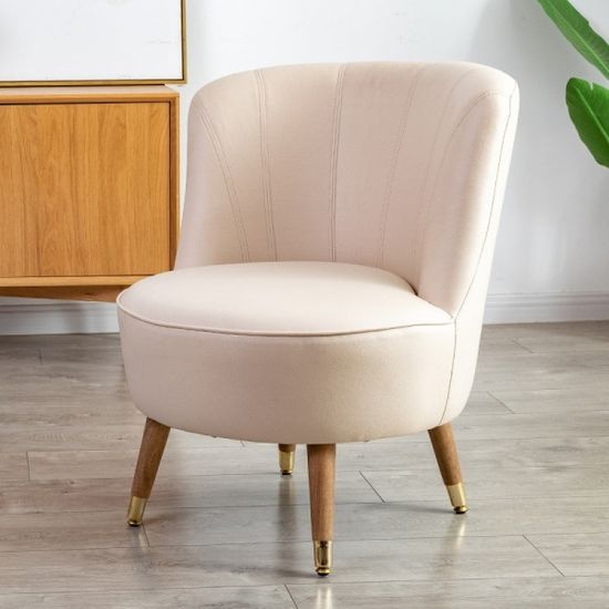 유럽풍 등받이 거실 소파의자 (아이보리)