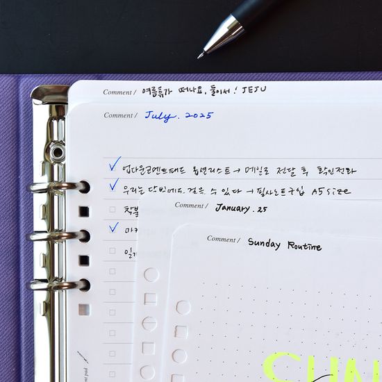 업다운코멘트패드 A5 (6공 바인더 내지)