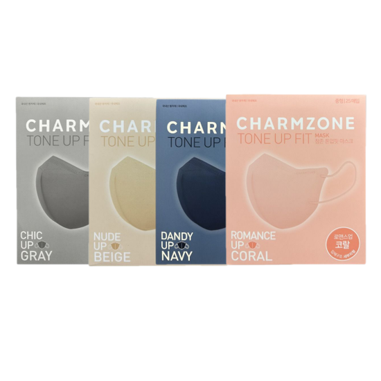 참존 톤업핏 얇은 컬러 마스크 새부리형 50매