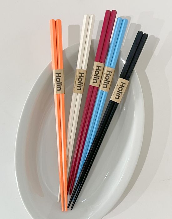 Holin 육각 PBT 파스텔 항균 젓가락 3개입, 택 1