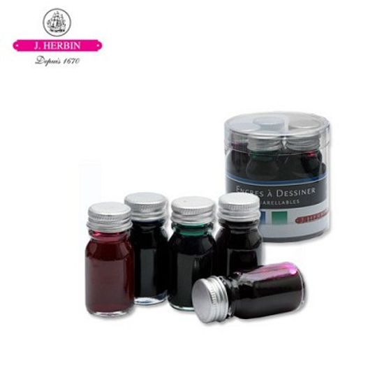 [제이허빈] 수채화 전용 미니잉크 세트(5가지색상)