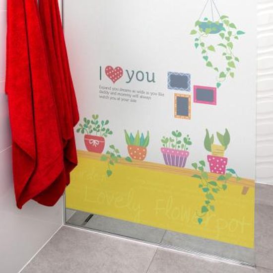 창문 유리창 시트지 칼라 안개시트지 나는행복해요