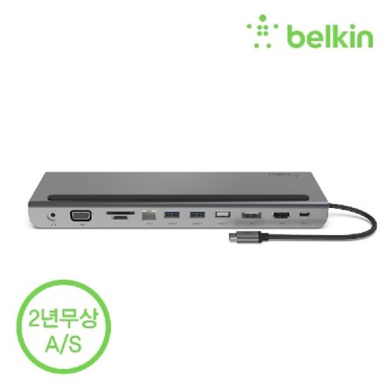 벨킨 USB-C타입 11in1 멀티 포트 허브 독 INC004bt