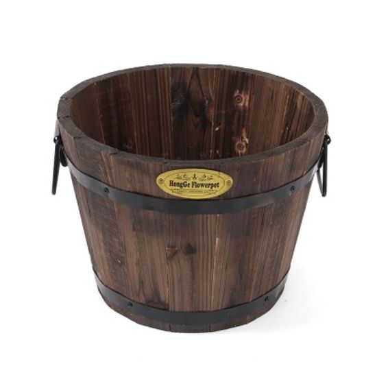 홈가든 빈티지 원목 화분 실내정원 화분커버 케이스