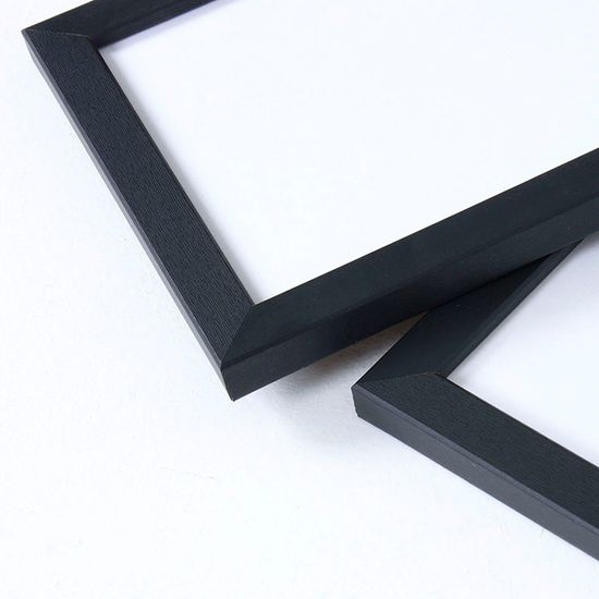 A4 A3 A1 정사각형 포스터 원목 우드 액자 - 모던블랙