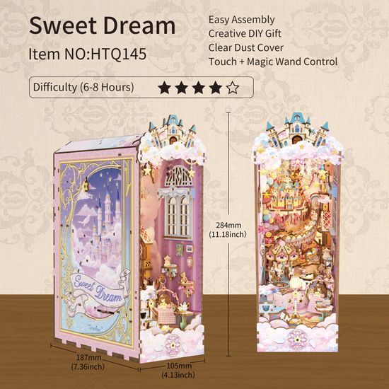 핸즈크라프트 DIY 미니어처 북엔드 북눅 스위트 드림