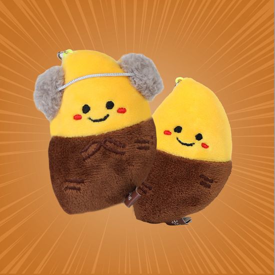 군고구마 가방고리 키링 인형 2종 9cm
