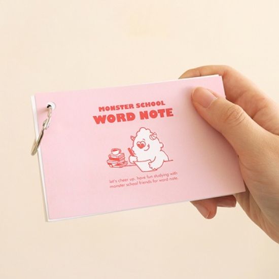 몬스터 스쿨 링 단어장 (60매)