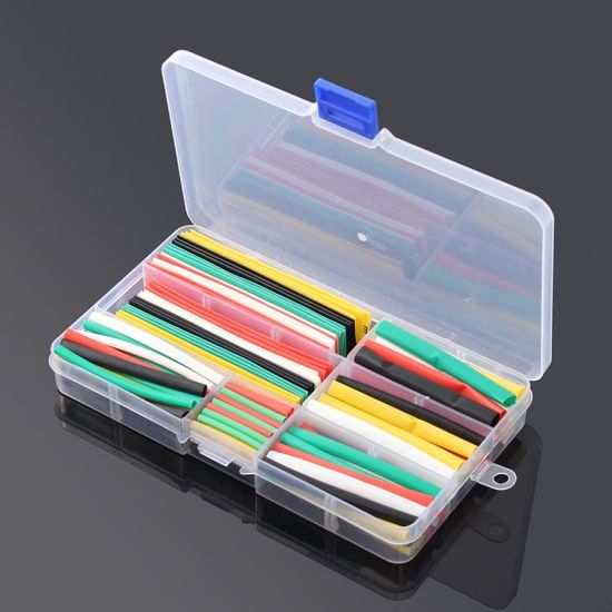 전선보호 열수축 튜브 140p세트 전선절연 하네스작업