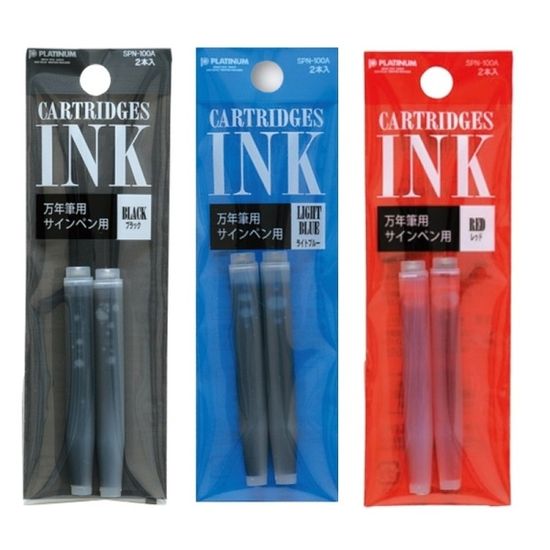 플래티넘 프레피 만년필 0.3mm F촉+카트리지(2본입)