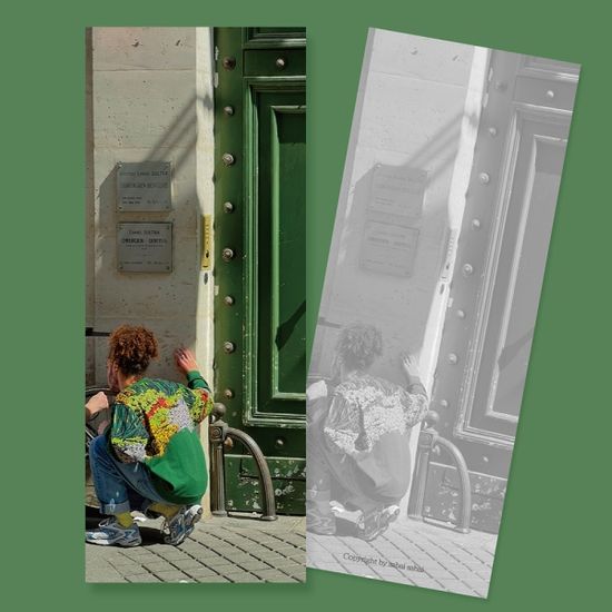 [와이드/세로형] 유럽엽서(양면) 05 그린