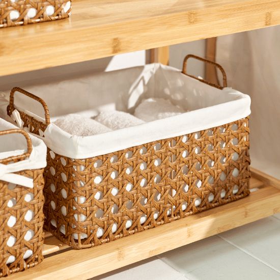 PP라탄 케인 바구니 S/M/L - 2colors