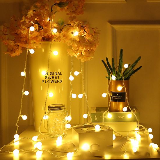 20구 LED 구슬 가랜드 전구 3M 2colors