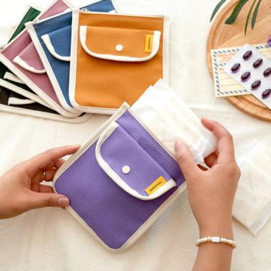 캔버스 포켓 시크릿 생리대 파우치