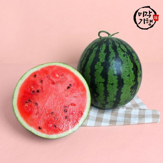 미각기행 새벽수확 고당도 하우스 꿀 수박 4kg~9kg