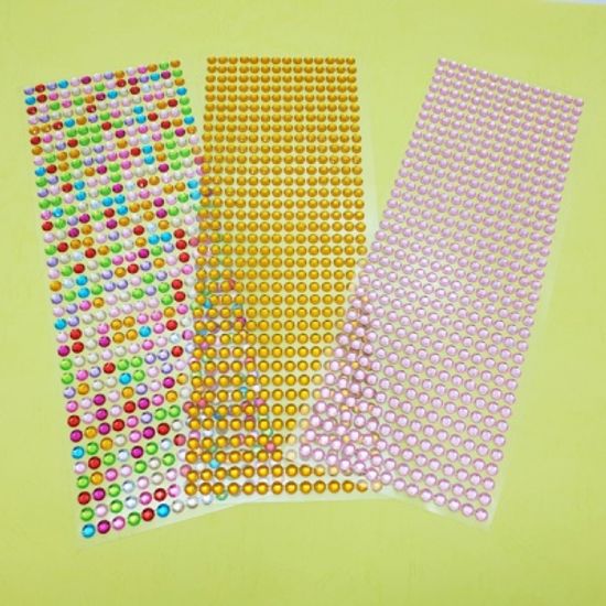 반짝 큐빅 보석 스티커 스티커비즈 6mm