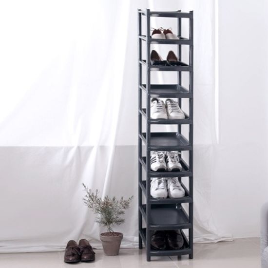 슬림 신발정리대 진열대 10단 블랙