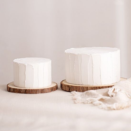 생크림 케이크 모형 (무장식)