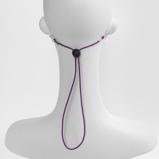 베이직 끈조절 마스크스트랩(퍼플)분실방지 마스크줄