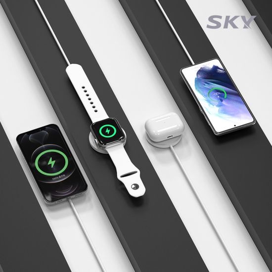 스카이 필 아이폰 애플워치 2in1 맥세이프 무선충전기