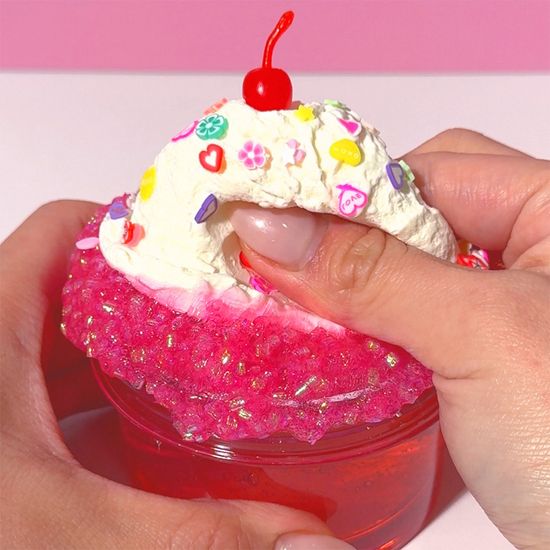 [젤시스] 핑크밤소다 슬라임 / 클리어지글리 점섞슬