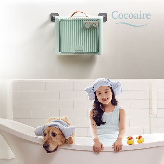 [코코에르] 무타공 저소음 욕실 PTC 히터