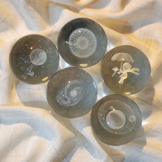 노바리빙 크리스탈 유리구슬 무드등 3D