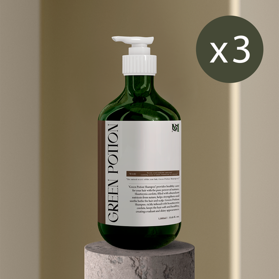 모바웃 그린포션 어성초샴푸 1000ml 3개