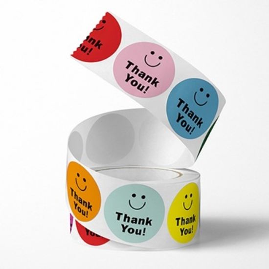 Mini Color Thank you Sticker 미니컬러땡큐롤스티커