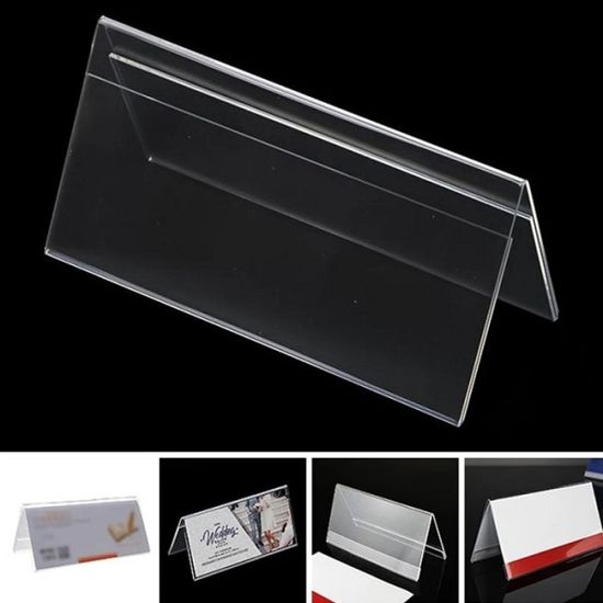 200×80mm 양면 POP 아크릴꽂이/케이스 V2008 1개