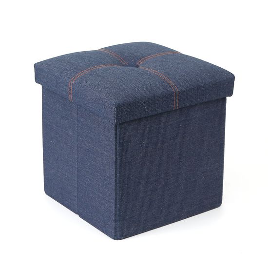 스툴스 데님 수납의자(30cm) 접이식스툴