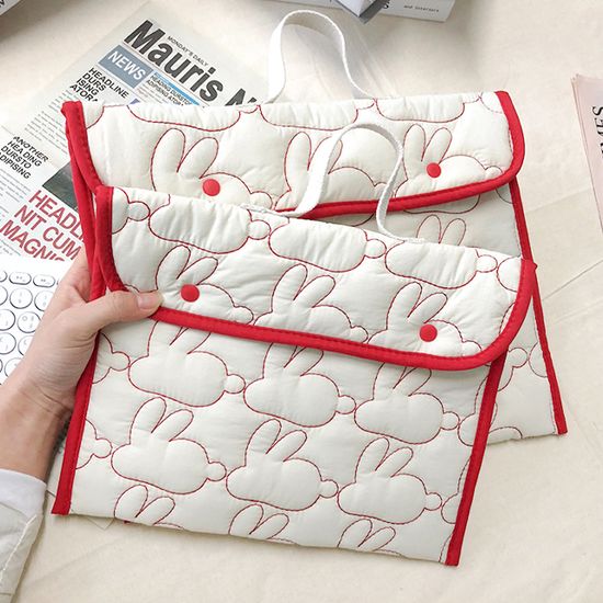 체크 래빗 아이패드 노트북 파우치 맥북 태블릿 가방