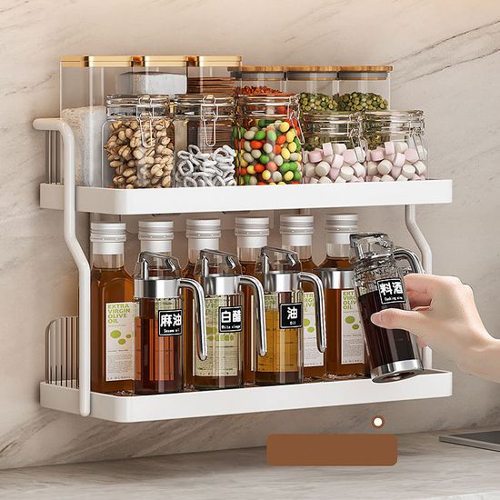 벽걸이 겸용 주방 수납 선반 틈새 수납장 철재 수납함