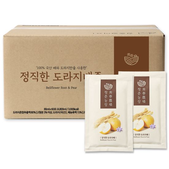청춘농장 도라지배즙 실속포장 60포