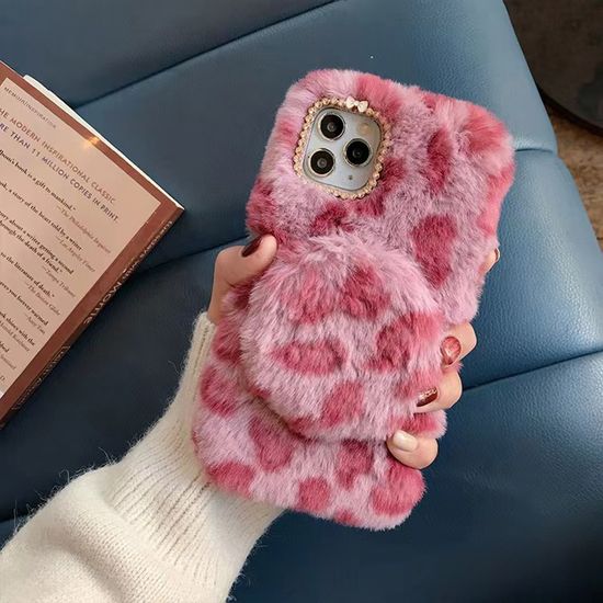 갤럭시z플립 7 6 5 4 3 레오파드 미러 털 겨울 케이스