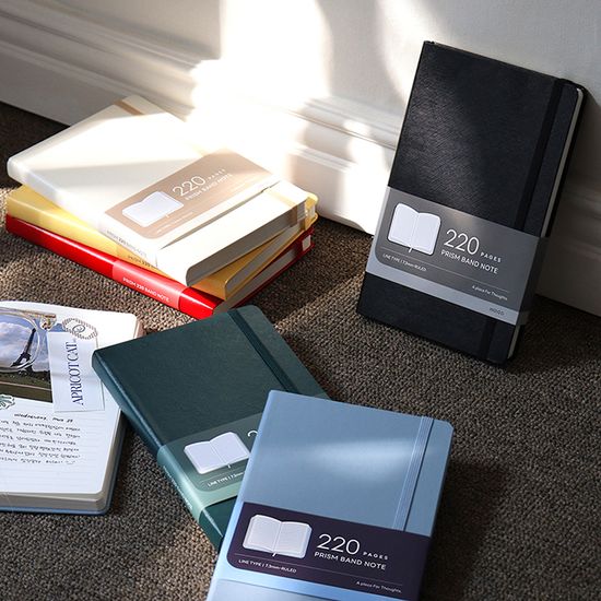 프리즘 220 라인 밴드 노트 (A5 유선 양장)