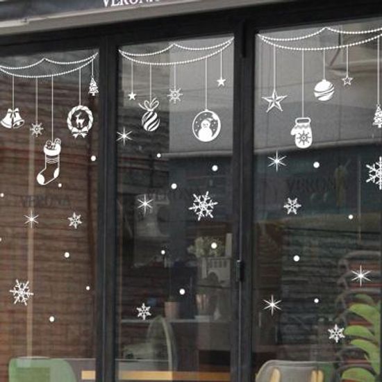 제제데코 크리스마스 눈꽃 스티커 장식 CMS4J210