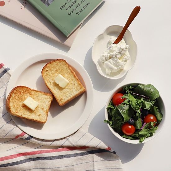 마인 화이트 도자기 2인 식기세트 A 13p