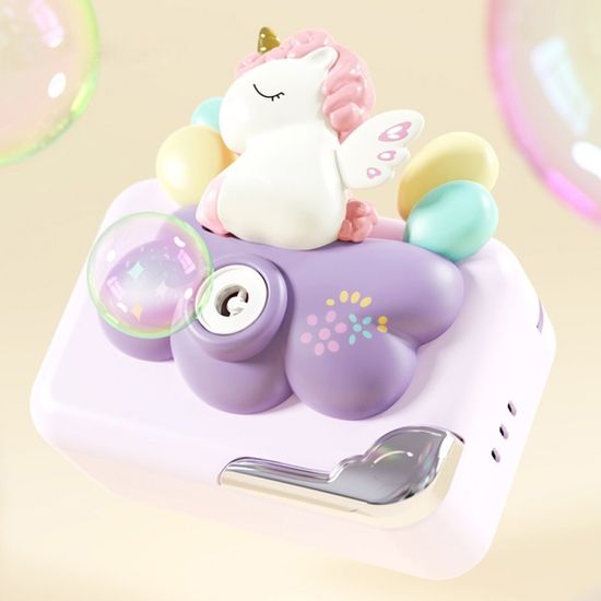 캐릭터 카메라 모양 라이트 뮤직 버블 머신 장난감