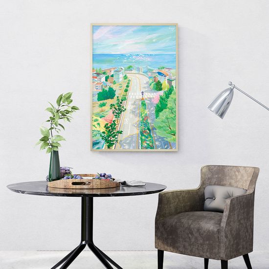 달맞이고개, 한페이지 작가 그림