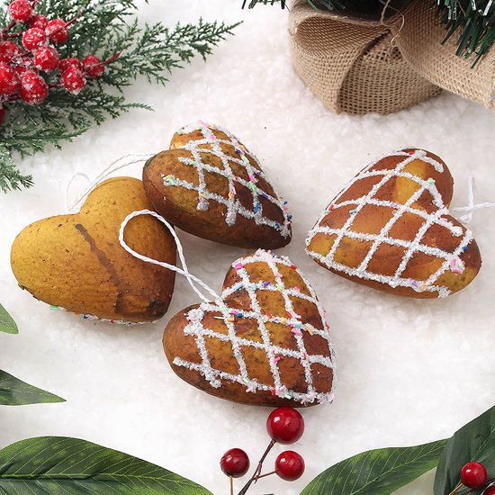 [도토로]쿠키마을 오너먼트 4p(하트도넛)