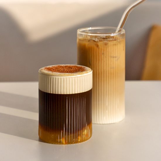 노리 스트라이프 내열유리 컵 4size 택1