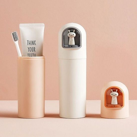 치솔 케이스 캐릭터 달토끼 휴대용 예쁜 칫솔 보관함
