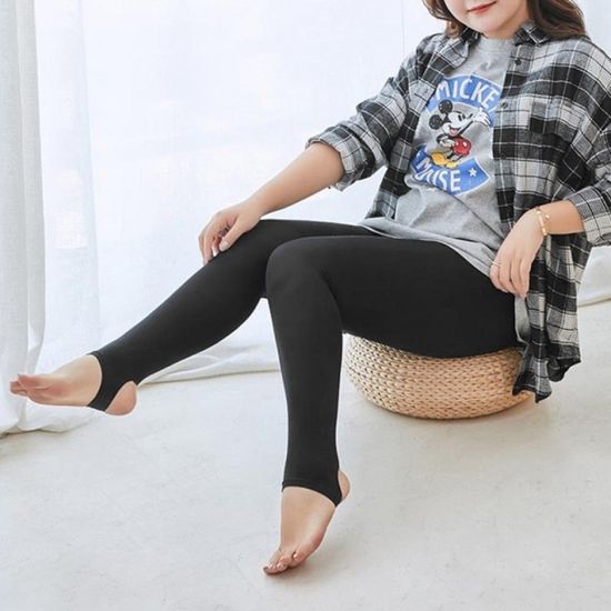 편안한 빅사이즈 타이츠고리형 블랙(WFB05FF)