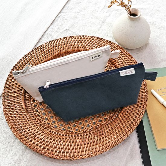 오첵 캔버스 삼각 펜케이스 펜파우치