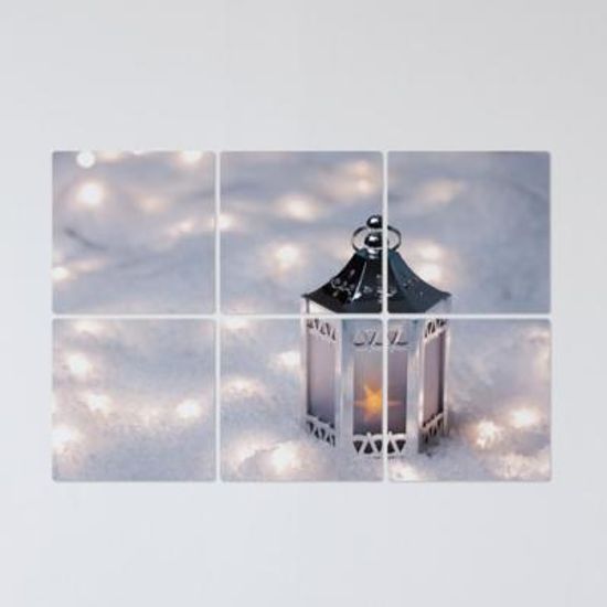 tb640-멀티액자_눈밭위에 놓인초