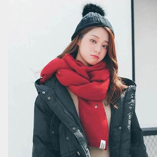 겨울에 파인 머플러