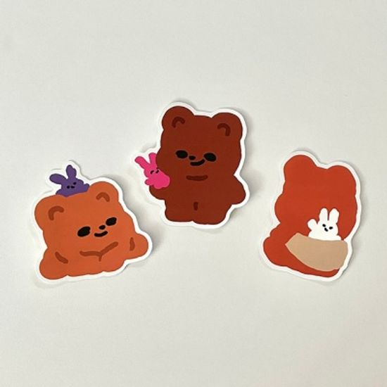 큐피드곰 애착 인형 리무버블 조각 스티커