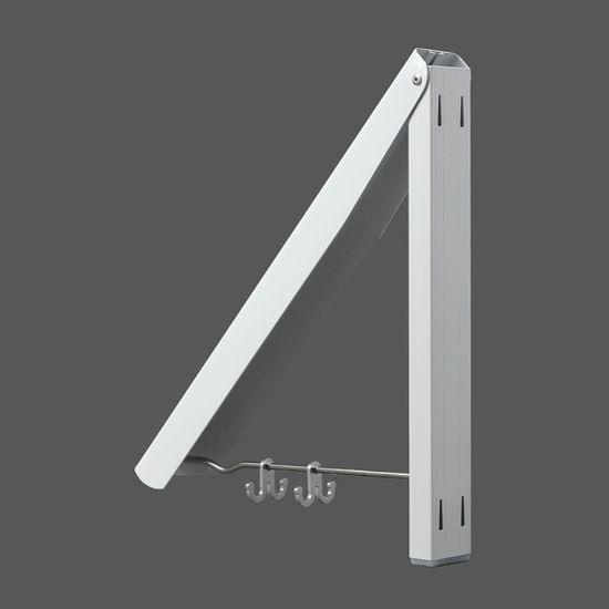 공간활용 접이식 벽걸이 행거 폴딩 벽옷걸이 화이트